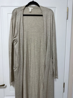 H&M beige cardigan large