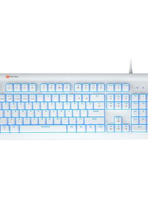 Meetion MT-MK600MX Μηχανικό Gaming Πληκτρολόγιο Μπλέ Διακόπτες Άσπρο
