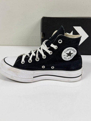 Converse Chuck Taylor All Star Lift Platform High Top used, black, size 37