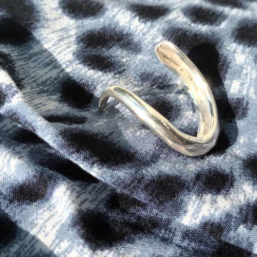 Horn silver ring 925