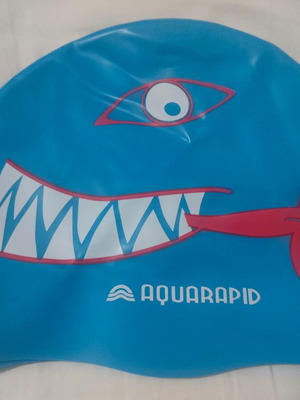 Aquarapid silicone swim cap like new, set of 2 pieces