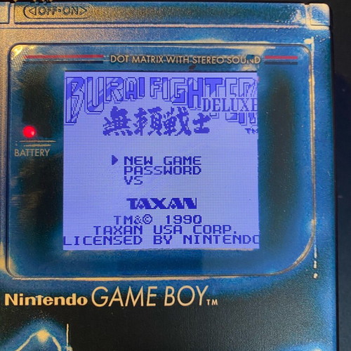 Burai Fighter Deluxe for Game Boy used cartridge Greek edition