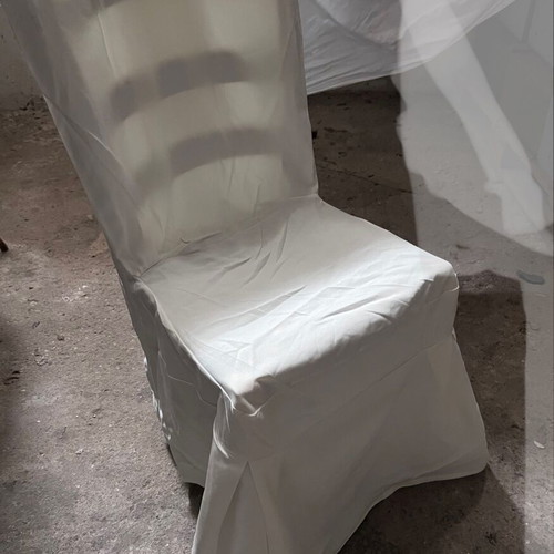 Chair covers used for receptions, ecru, pack of 140 pcs