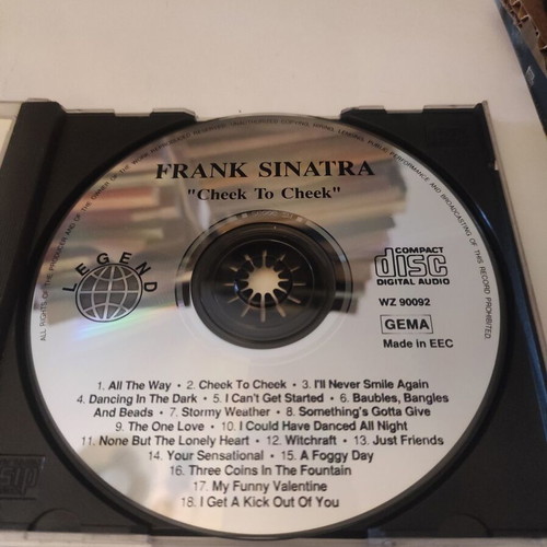 Frank Sinatra Cheek To Cheek CD like new, jazz