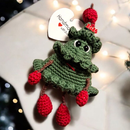 Christmas amigurumi handmade lucky charm magnet new