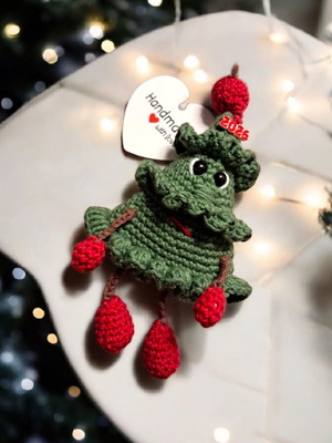 Christmas amigurumi handmade lucky charm magnet new