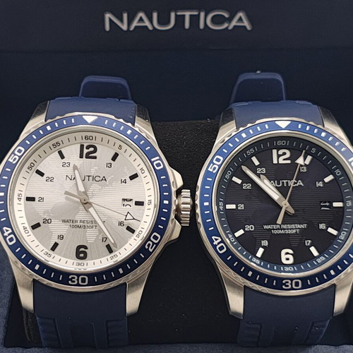 Nautica men's watch new, black and blue