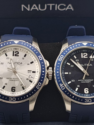 Nautica men's watch new, black and blue