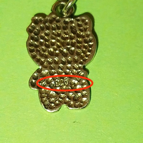Silver Hello Kitty 925 children's necklace like new with 39 cm chain