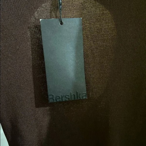 Bershka sequin dress new with tags, brown, size S