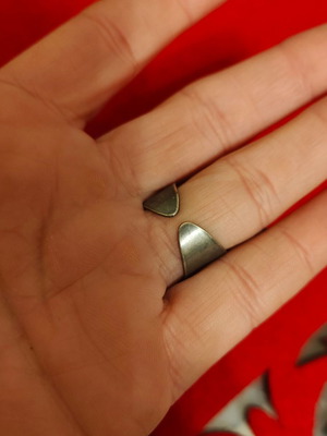 Silver ring new, hammered handmade disc-shaped