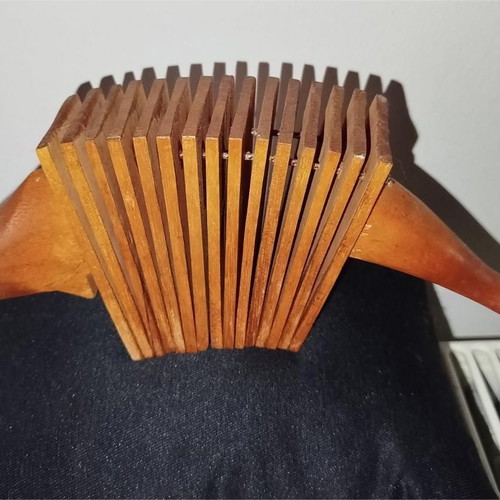 Wooden percussion musical instrument with handles like new