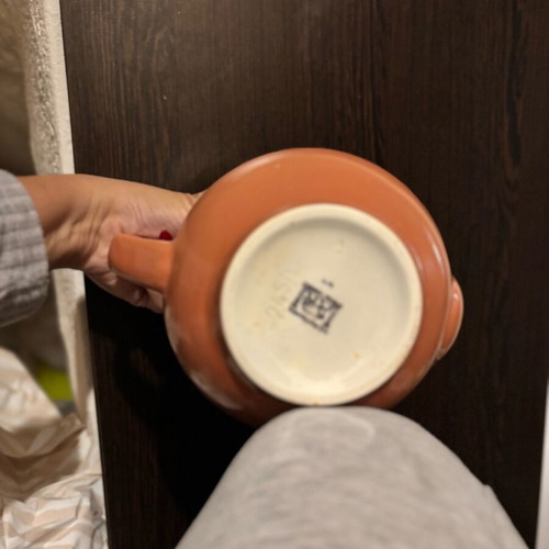 Ceramic teapot used