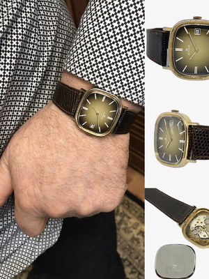 EDOX vintage 1970s wind-up watch used