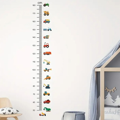 Growth height measurement wall sticker for kids, two designs