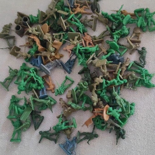Soldier figures, approx. 120, 2 cm height
