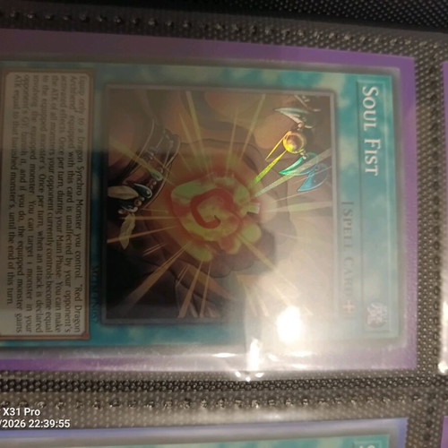 Yu-Gi-Oh Soul Fist card like new