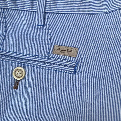 Massimo Dutti Bermuda shorts large, new, white and blue