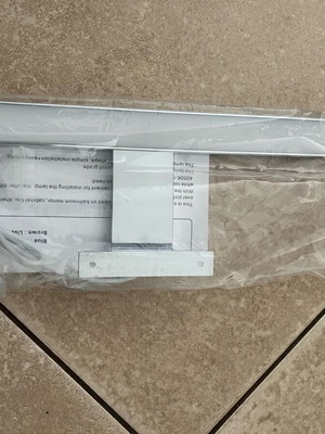Karag bathroom light 30cm chrome new