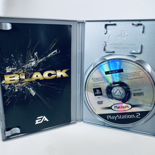 Black PlayStation 2 PS2 game used, full English version