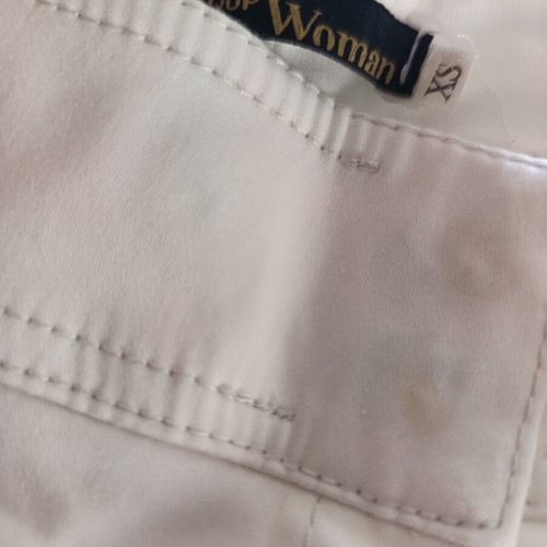 Le Group Woman White Summer Pants XS like new, elastic