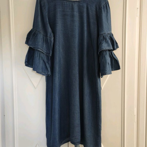 Denim dress Made in Italy 100% Tencel like new, one size