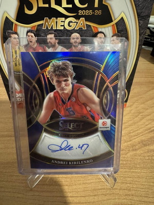 Panini Select Euroleague 2025-26 Andrei Kirilenko auto card numbered /49 like new