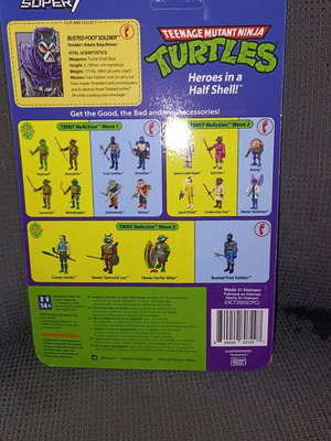ReAction figure TMNT Busted foot soldier new