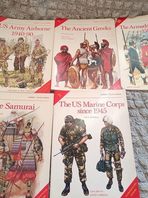 Osprey Elite Series 5 military history books like new, English