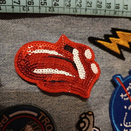 Iron Patch Set new, Rolling Stones and Cars designs