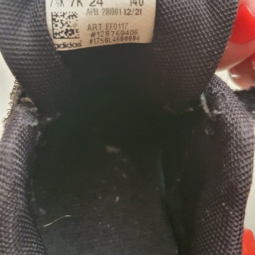 Adidas Grand Court kids athletic shoes size 24 used, black