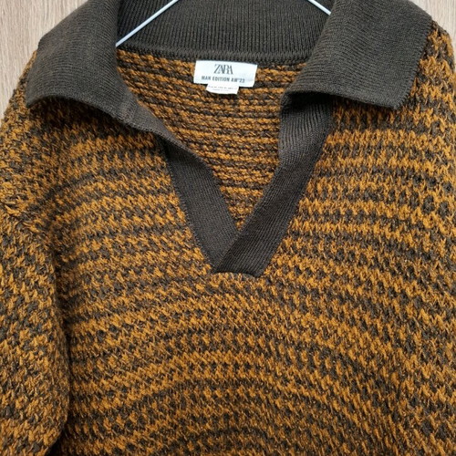 Zara wool pullover XL like new, brown limited edition