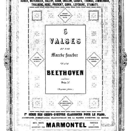 6 Valses sheet music by Beethoven