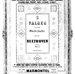 6 Valses sheet music by Beethoven