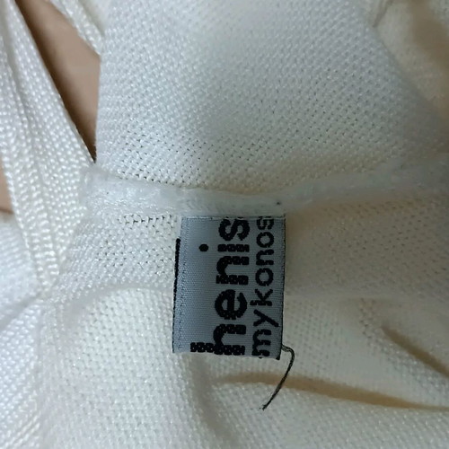 Parthenis women's knitted top used, white, size M