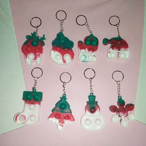 Christmas Pop It Fidget Toys Set of 8 like new