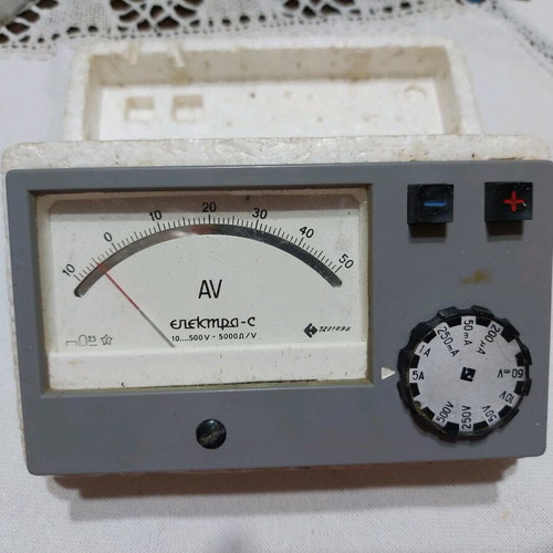 Ampermeter from the socialist era used