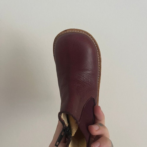 Angulus Burgundy Leather Chelsea Boots size EUR23 like new