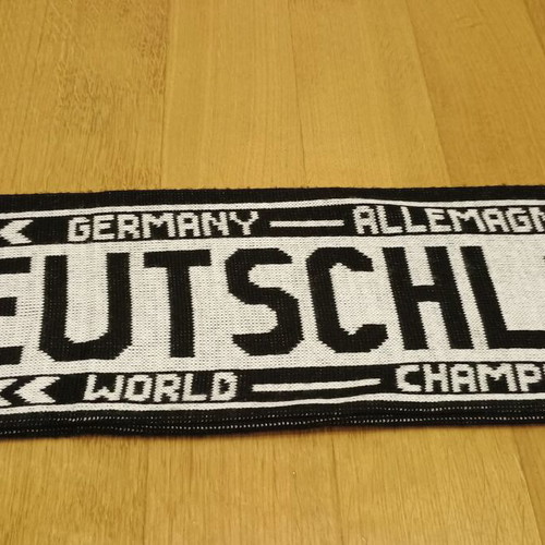 Germany 90s scarf new, double-sided