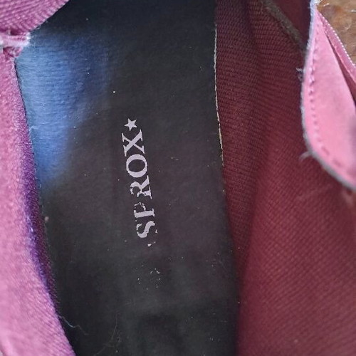 Sprox shoes size 38 like new, black and purple