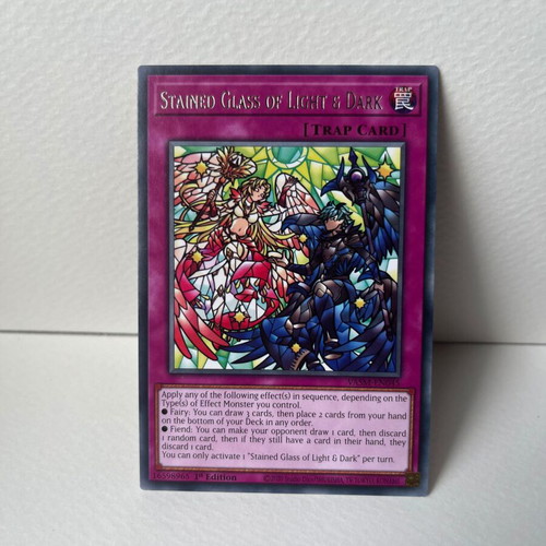 Stained Glass of Light & Dark Yu-Gi-Oh card like new