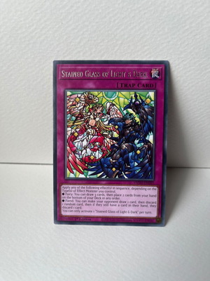 Stained Glass of Light & Dark Yu-Gi-Oh card like new