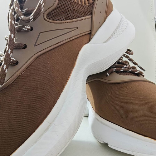 Lascana trainers with knitted sock upper, brown, size 40