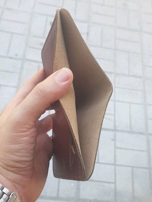 Leather handmade wallet new
