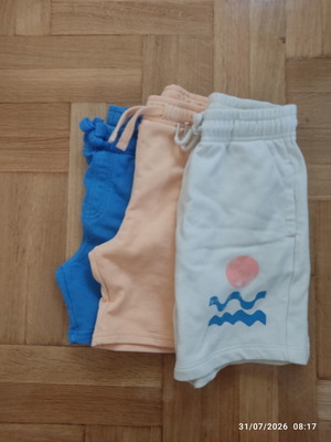 Marks & Spencer kids' shorts pack of 3, like new, colorful, size 128 cm
