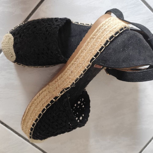 Platform sandals size 41 black like new