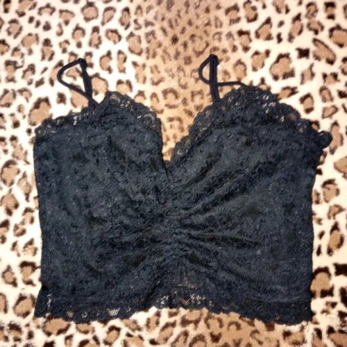 Bershka bra top size M new, black