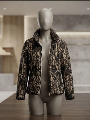 Autumn jacket with lace