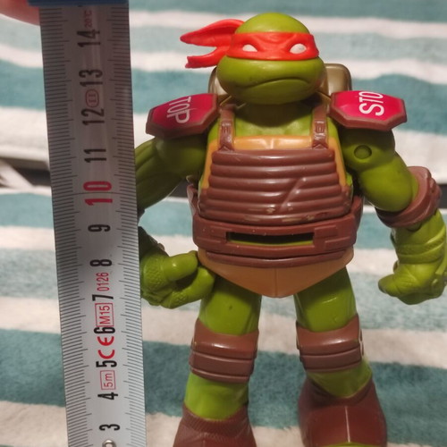 TMNT Nickelodeon Flingers Michelangelo action figure used with mechanism