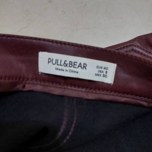 Pull & Bear leather pants like new, size L 40 12